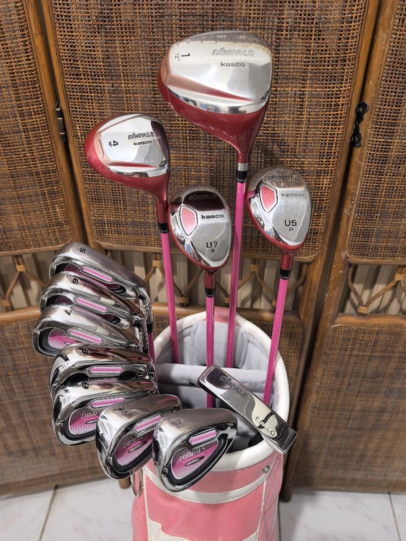 Ladies golf set for beginners (Category: Golf) located in Caloocan City. Submitted by ace2729 (Listing ID 1466926351, Image 2). Description: KASCO DIMPLAS LADIES GOLF SET FOR BEGINNERS *DRIVER: KASCO DIMPLAS 12° *WOOD: KASCO DIMPLAS #4-18° *UTILITY: KASCO DIMPLAS - #5-24° #7-28° *IRONS: KASCO DIMPLAS - 5,6,7,8,9,P,S & PUTTER -GRAPHITE SHAFT - ALL LADIES FLEX *BAG: FIGARO EXCELLENT CONDITION 💸 21,000 LOCATION: PUNTURIN VALENZUELA WE SHIP NATIONWI
