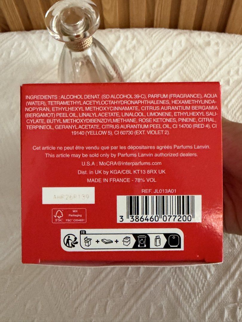 Lanvin Modern Princess Eau de Parfum 90ml (Category: Fragrance & Deodorants) located in Binan City. Submitted by trishysabie (Listing ID 1466970515, Image 3). Description: Lanvin Modern Princess -Approx 40 ml left Rfs: Not my scent profile anymore Location Laguna Bel-air 3 Biñan Laguna Lalamove or J&T okay .