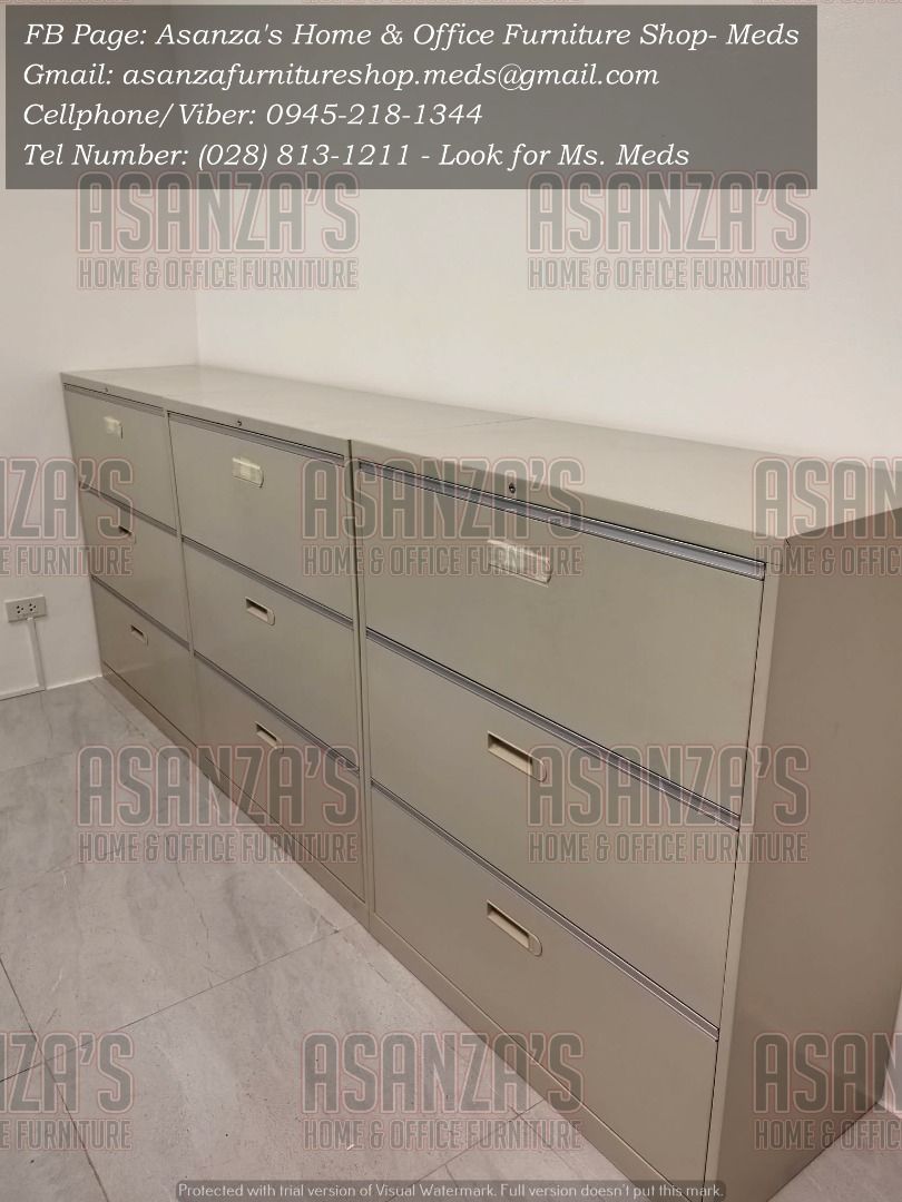 LATERAL STEEL FILING CABINET (Category: Office Furniture & Fixtures) located in Quezon City. Submitted by asanzameds.1995 (Listing ID 1466841664, Image 1). Description: **LATERAL STEEL FILING CABINET | PROOF OF PURCHASE ✨ ASANZA'S HOME & OFFICE FURNITURE SHOP 🛒 🛠️🛠️𝑶𝒖𝒓 𝑺𝒆𝒓𝒗𝒊𝒄𝒆𝒔🛠️🛠️ 🔥𝑭𝒓𝒆𝒆 𝑰𝒏𝒔𝒕𝒂𝒍𝒍𝒂𝒕𝒊𝒐𝒏 🔥𝑭𝒂𝒔𝒕 𝑷𝒓𝒐𝒅𝒖𝒄𝒕𝒊𝒐𝒏 𝒂𝒏𝒅 𝒔𝒉𝒐𝒓𝒕 𝒍𝒆𝒂𝒅 𝒕𝒊𝒎𝒆 𝒕𝒐 𝒓𝒆𝒂𝒄𝒉 𝒚𝒐𝒖𝒓 𝒕𝒂𝒓𝒈𝒆𝒕 𝒔𝒄𝒉𝒆�