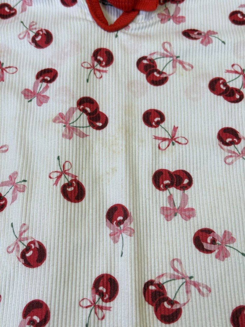 Laura Ashley Cherry Print Top Size 24M (Category: Babies & Kids Fashion) located in Quezon City. Submitted by sailormooooo (Listing ID 1466921328, Image 3). Description: .