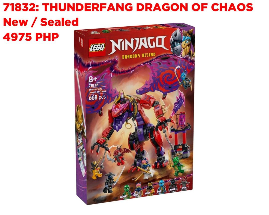 LEGO NINJAGO SETS (Category: Lego & Building Sets) located in Quezon City. Submitted by pupaj (Listing ID 1466869452, Image 3). Description: LOCATION: Batasan QC area SHIPPING: Via Grab / Lalamove / GoGo Xpress / LBC / ABest Express / J&T Buyer can suggest other shipping options upon negotiation Shipping fee c/o buyer MODE OF PAYMENT: Via BDO / GCash / Maya / Maribank / COD Item is cross-posted PM for inquiries.
