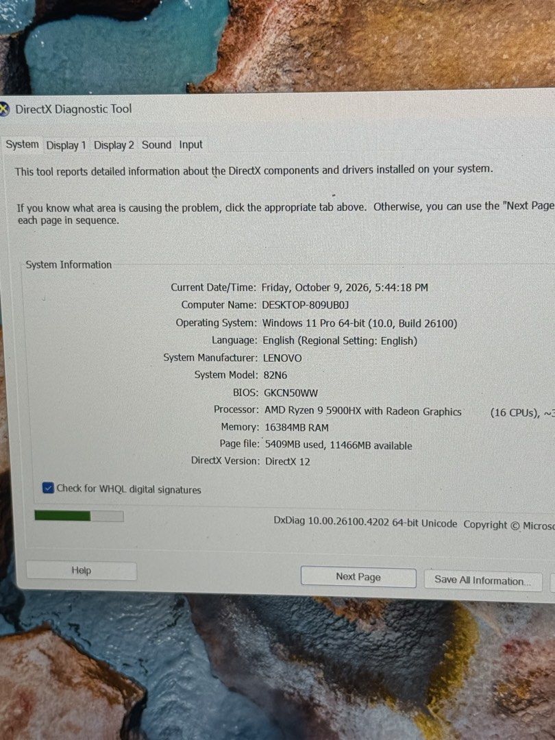 Lenovo Legion 3080 (Category: Laptops & Notebooks) located in Caloocan City. Submitted by lyk.1999 (Listing ID 1466875004, Image 3). Description: Baka may gusto no issue good condition 29 cc lang. 16gb videocard (solid specs 🔥) ₱73k only Sale/swap (offer kayo) Lenovo legion 7 Ryzen 9 5900hx 16gb memory ram (pwede upgrade) 1tb ssd Rtx 3080 (16gb videocard) Smooth siya no issue Check niyo bago bayaran..
