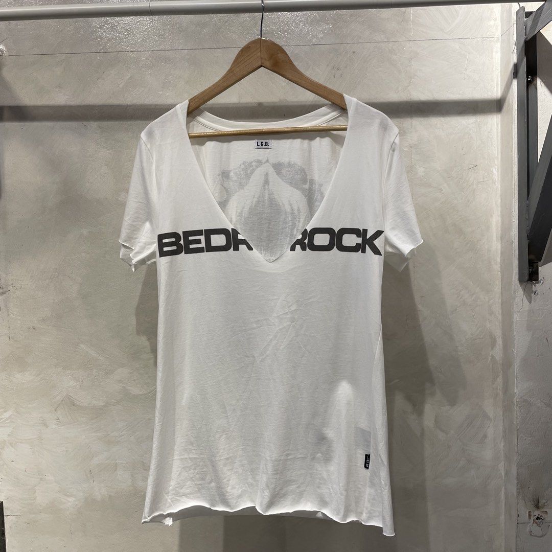 L.G.B. bedrock Tee (Category: Activewear) located in Manila. Submitted by walter_wt (Listing ID 1466891660, Image 1). Description: L.G.B. bedrock tee Vneck style Size- 3 Dimension- Length- 28.5 Width- 19 No issue .