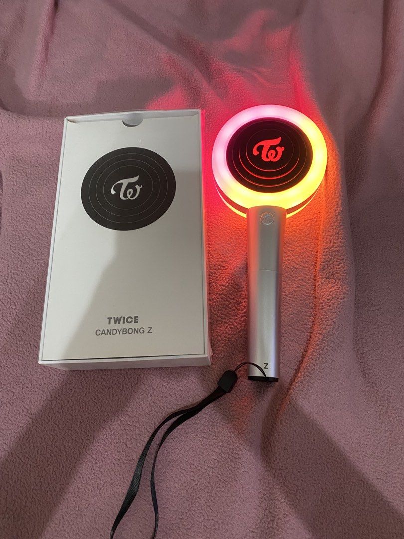 Lightstick | Twice Candybong Z (Category: K-Wave Merchandise) located in Manila. Submitted by autumnalhymns (Listing ID 1466798845, Image 1). Description: ⭐️ includes box and batteries, although the box is lightly beat up. ⭐️ all modes work! if you need proof, just message me ^^ — 🌕 mode of payment: gcash only! no cod. 🌕 buyer will shoulder shipping fee! 🌕 mode of delivery: lalamove / j&t express..