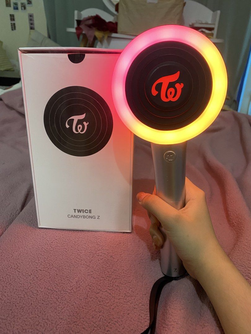 Lightstick | Twice Candybong Z (Category: K-Wave Merchandise) located in Manila. Submitted by autumnalhymns (Listing ID 1466798845, Image 2). Description: ⭐️ includes box and batteries, although the box is lightly beat up. ⭐️ all modes work! if you need proof, just message me ^^ — 🌕 mode of payment: gcash only! no cod. 🌕 buyer will shoulder shipping fee! 🌕 mode of delivery: lalamove / j&t express..