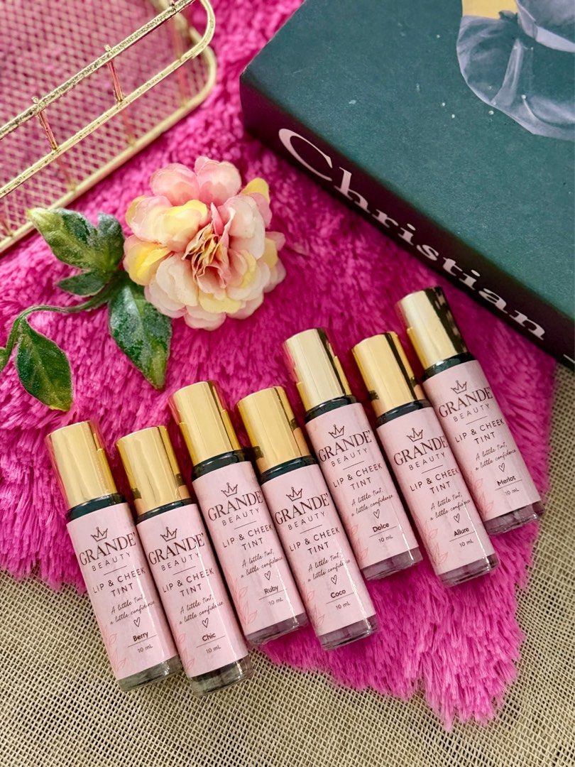 Lip and Chic Tint (Category: Announcements) located in Manila. Submitted by sugar_mochi (Listing ID 1466775410, Image 2). Description: GRANDE’ BEAUTY LIP & CHEEK GEL TINT 💕 ONLY ₱120 EACH! ✨ One little tint for that fresh, naturally flushed look! 💋🌸 💄 LIP + CHEEK TINT ✨ Easy to apply & blend 💕 Perfect for everyday makeup 🎀 Gorgeous shades to match your mood and style 💧 Lightweight gel tint 📦 10 mL 🌷 Available Shades: 🍓 Sun Kissed 💗 Lav