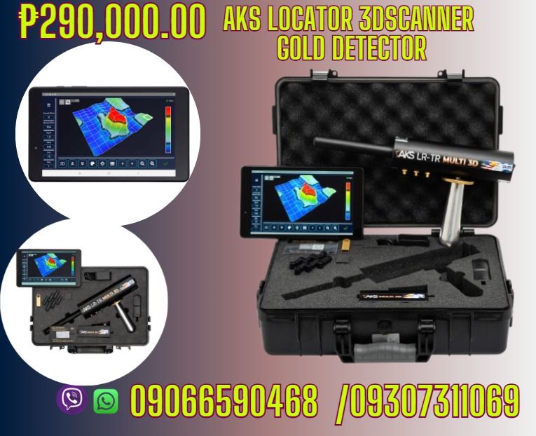 long Rang MultiAKS gold Detector and Metal detector Multi3D (Category: Looking For) located in Makati City. Submitted by floressara96028 (Listing ID 1466827863, Image 1). Description: Mga opsyon para sa pagpili ng uri ng lupang ini-scan, gaya ng: basalt, buhangin sa dagat, mainit na bato, bato at higit pa Android app Lalim na hanggang 22 metro Opsyon upang mag-scan ng 360 degrees 3D sa paligid ng bagay Manu-manong pagkakalibrate ng scanner sa lup
