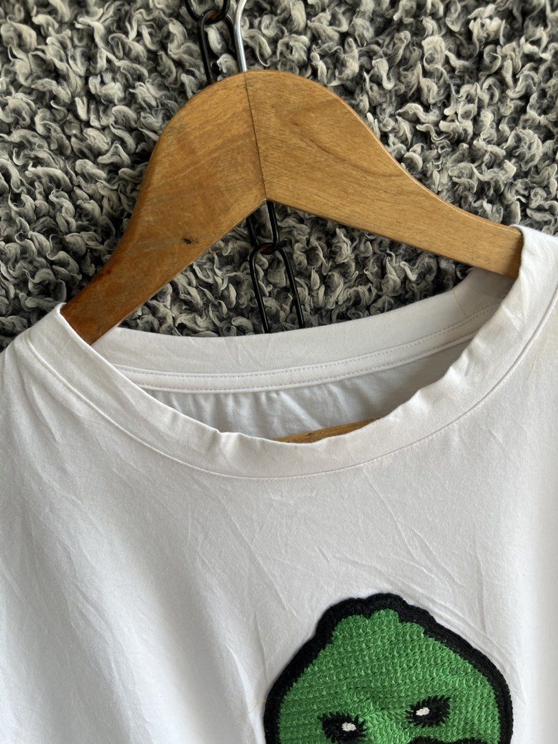 Louis Vuitton x Human Made | Size S (Category: Tshirts & Polo Shirts ) located in General Trias. Submitted by zrchustle.604 (Listing ID 1466825908, Image 3). Description: Louis Vuitton x Nigo Intarsia Jacquard Duck Crewneck, featuring a distinctive textured duck graphic with "LV MADE" lettering on the chest..