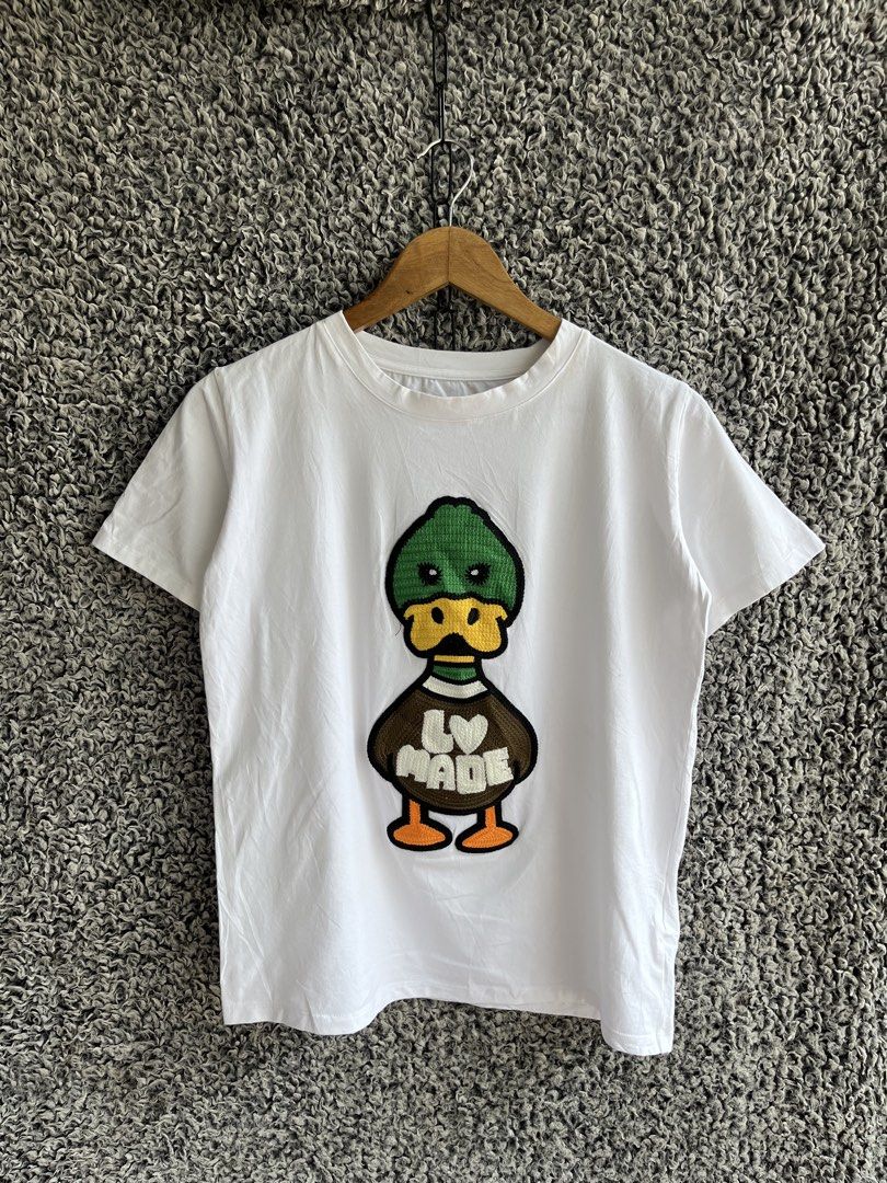 Louis Vuitton x Human Made | Size S (Category: Tshirts & Polo Shirts ) located in General Trias. Submitted by zrchustle.604 (Listing ID 1466825908, Image 1). Description: Louis Vuitton x Nigo Intarsia Jacquard Duck Crewneck, featuring a distinctive textured duck graphic with "LV MADE" lettering on the chest..
