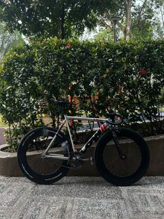 Fixed Gear Bike Track Bicycle Deep Dish Wheels, Sports Equipment ...