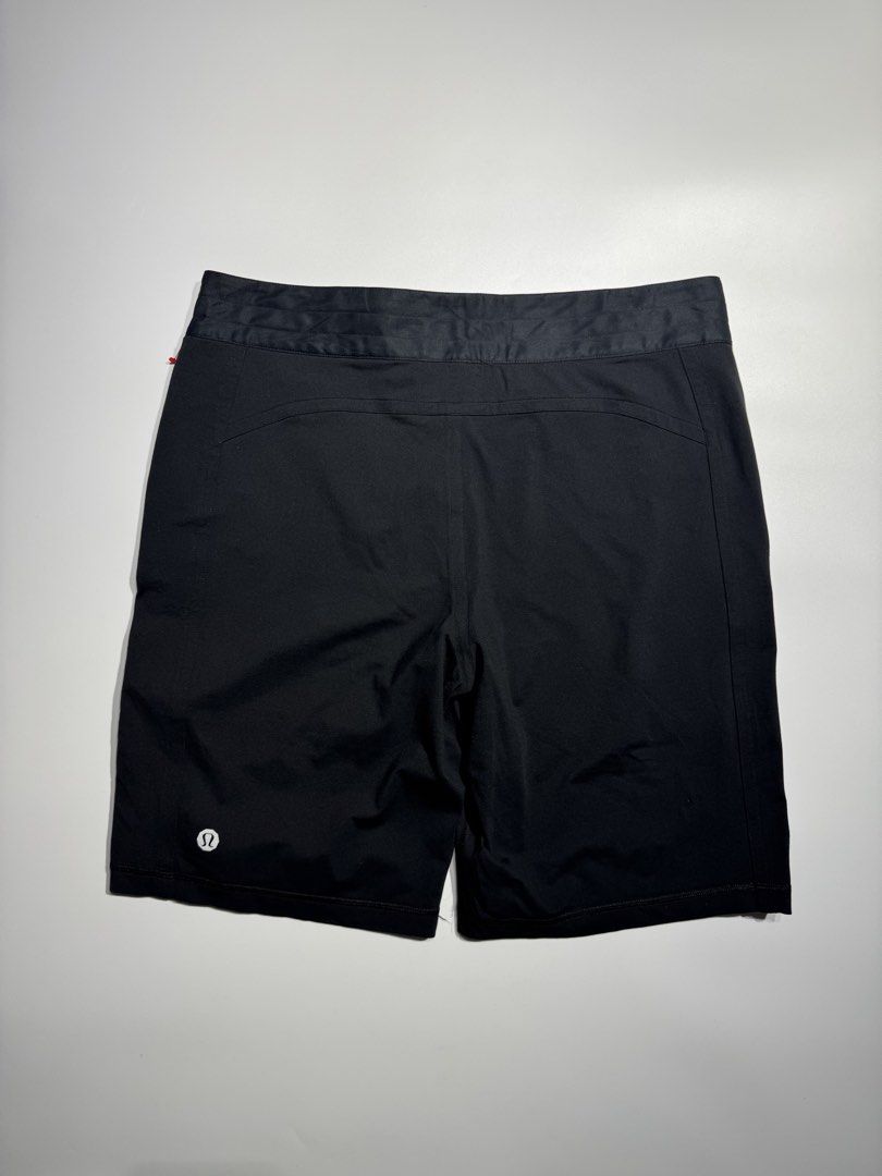 Lululemon Athletic Shorts Black Size 36 (Category: Shorts) located in Cavite. Submitted by dracokidstuff (Listing ID 1466873147, Image 2). Description: - Brand: Lululemon - Color: Solid Black - Size: 36 (inner tag and size dot sticker included) - Material: Durable nylon and lycra spandex blend - Features: Drawstring waist with secure button accents, reflective logo near the back hem - Ideal for: Workouts, running, and casual everyday wear - Condi