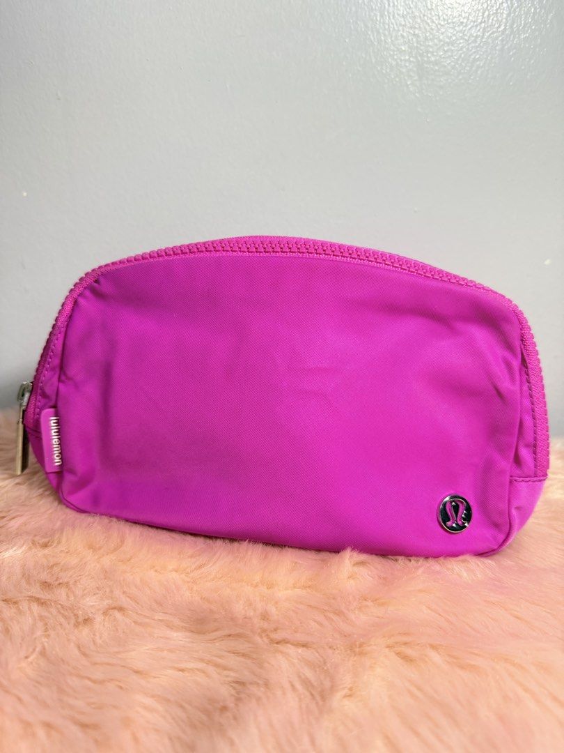Lululemon Everywhere Belt Bag Dark Magenta (Category: Cross-body Bags) located in Quezon City. Submitted by shaberbree (Listing ID 1466907600, Image 1). Description: - Brand: Lululemon - Color: Dark Magenta / Vibrant Pink - Storage: Main zippered compartment, secure back zip pocket, and interior mesh slip pockets - Fit: Adjustable strap with easy buckle closure - Perfect for daily errands, workouts, and travel.