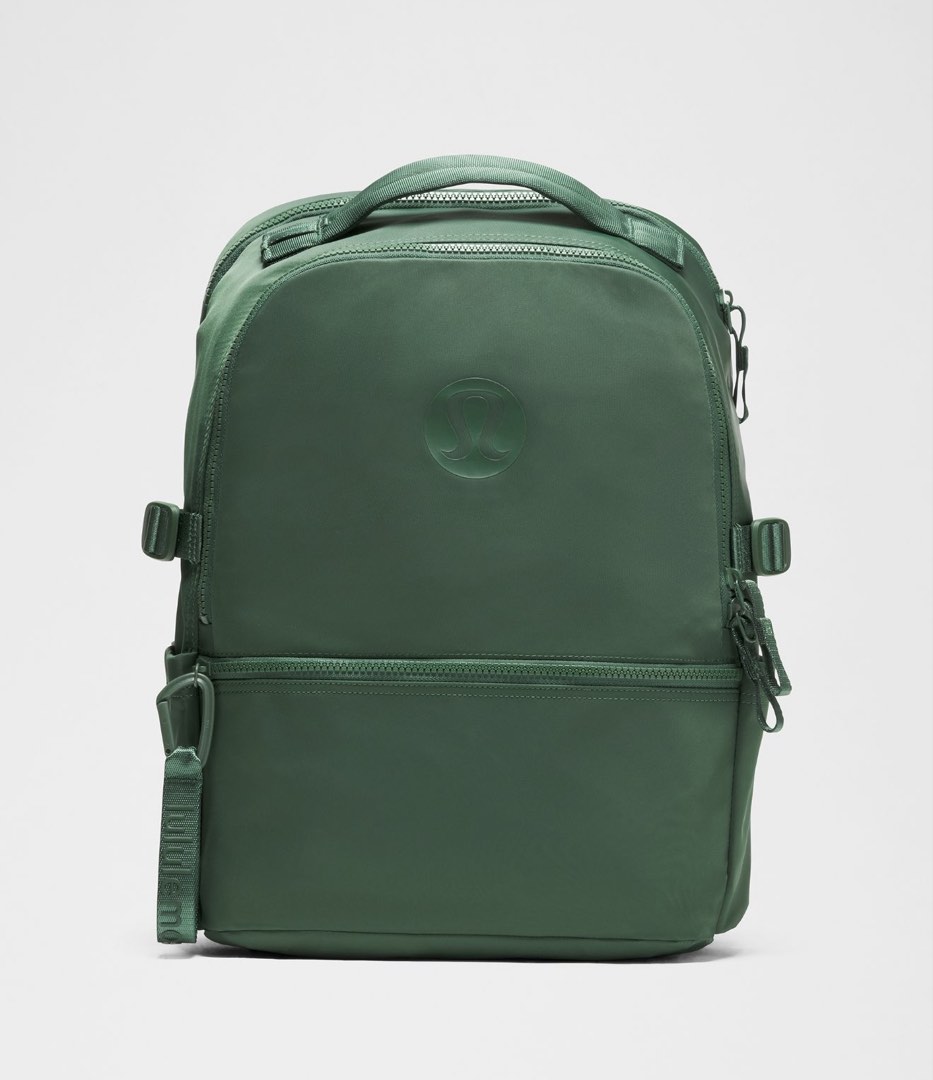 Lululemon Green Everyday Backpack 22 L (Category: Backpacks) located in Muntinlupa City. Submitted by peachonlineshop (Listing ID 1466957368, Image 1). Description: ETA. Jan 2027 Pre order - Padded straps for all-day carrying comfort - Separate padded pocket fits up to a 16-inch laptop - Trolley-compatible sleeve easily slides over luggage handles - External zippered pocket to keep your valuables secure - Side pockets for water bottles and quick-