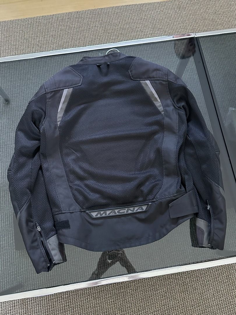 Macna Mesh Motorcycle Riding Jacket XL (Category: Coats, Jackets and Outerwear) located in Marikina City. Submitted by camp_camper (Listing ID 1466810146, Image 3). Description: Selling my Macna motorcycle jacket. Purchased from Motomarket 3 years ago for around 8K pesos. Standard padded riding jacket with large mesh vents. Super breezy and fresh. Light usage. No tears, no scrapes. Never been crashed. All safety pads included. Bagong laba din, gu