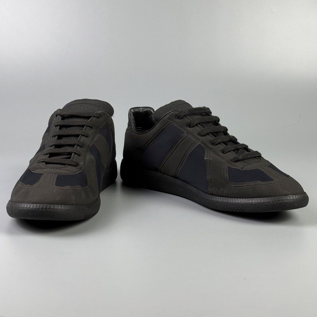 Maison Margiela - S/S18 - Tech GATs (Category: Sneakers) located in Pasig City. Submitted by on_the_trend (Listing ID 1466920904, Image 2). Description: Tagged size: 43 Condition: Good Flaws: Overall solesep, Surface cracking, Minor peeling, Minor scuffs Made in: Italy Inclusion: None.