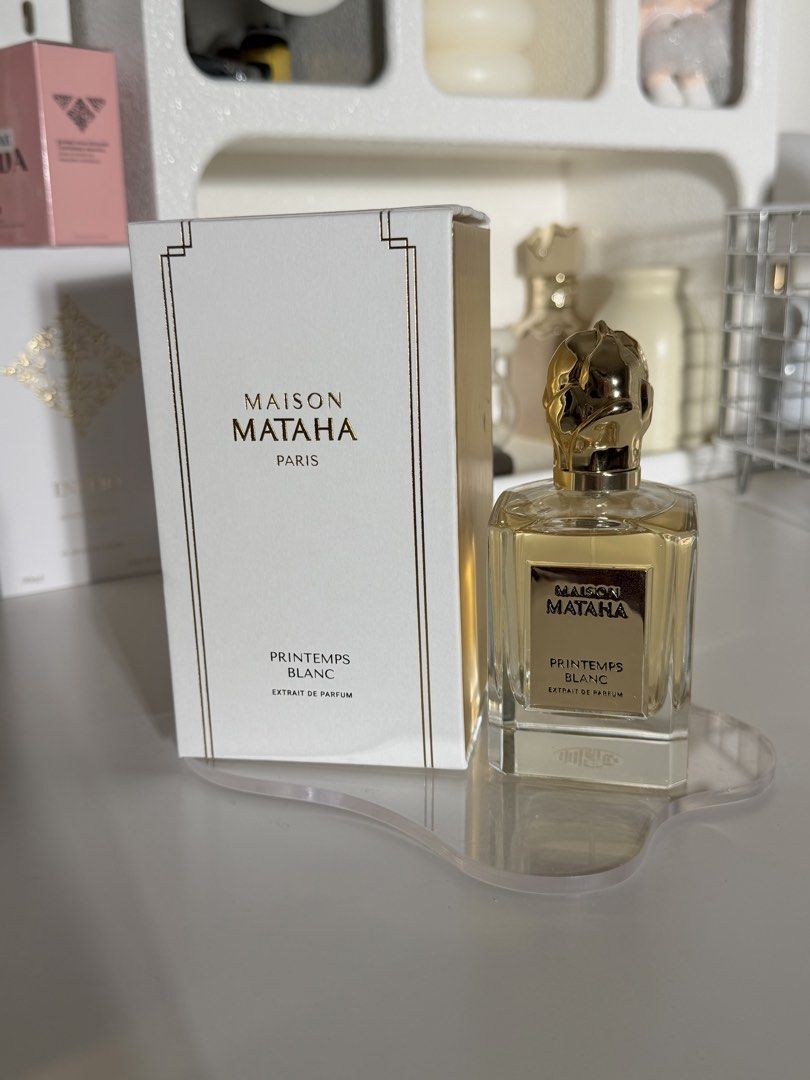 Maison Mataha Printemps Blanc 100ml (Category: Fragrance & Deodorants) located in Cagayan de Oro. Submitted by marla30 (Listing ID 1466807296, Image 1). Description: Few sprays missing only 100% Guaranteed Original.
