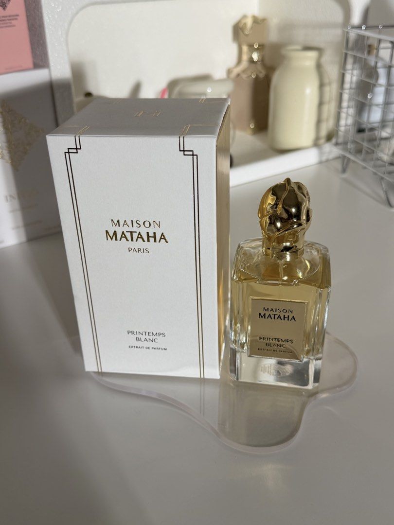 Maison Mataha Printemps Blanc 100ml (Category: Fragrance & Deodorants) located in Cagayan de Oro. Submitted by marla30 (Listing ID 1466807296, Image 2). Description: Few sprays missing only 100% Guaranteed Original.