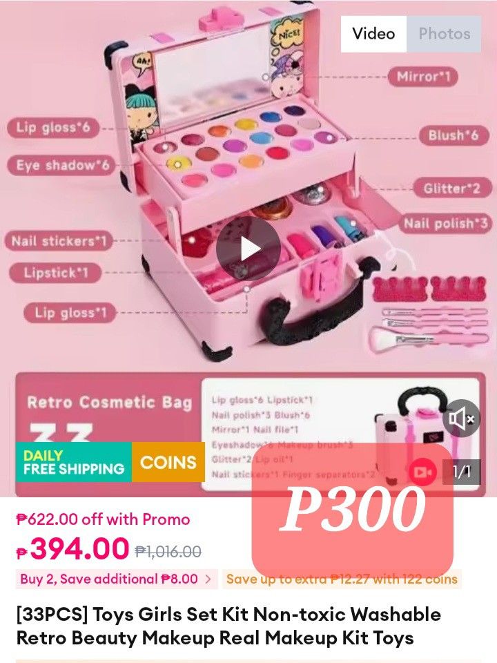 Make up kit for kids (Category: Babies & Kids Fashion) located in Calamba. Submitted by alexa_marie (Listing ID 1466801440, Image 1). Description: .