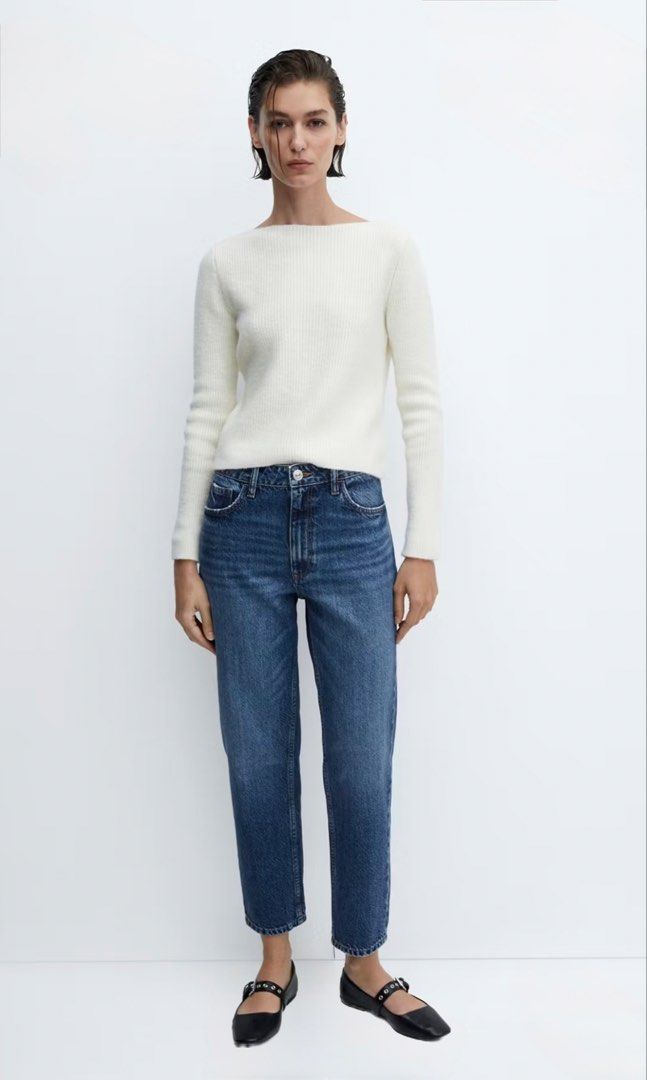 MANGO HIGH RISE MOM JEANS (Category: Jeans) located in Legazpi City. Submitted by arkimin (Listing ID 1466932473, Image 2). Description: Hi! I’m selling my Mango High Rise Mom Jeans. Size EU34.
