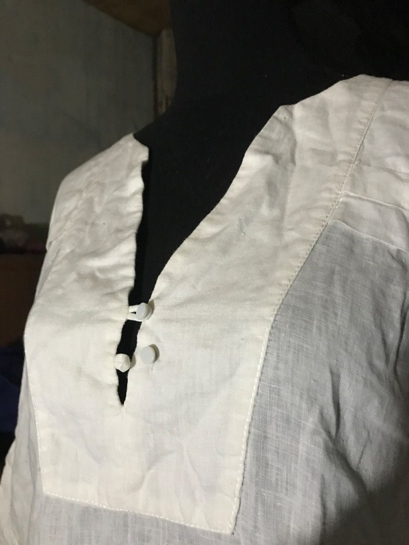 MANGO WHITE LINEN BLOUSE (Category: Blouses) located in Marikina City. Submitted by minimalistmanila (Listing ID 1466887534, Image 3). Description: Mango linen blouse, fits M/L. Might require ironing as kept in storage. Order now! .