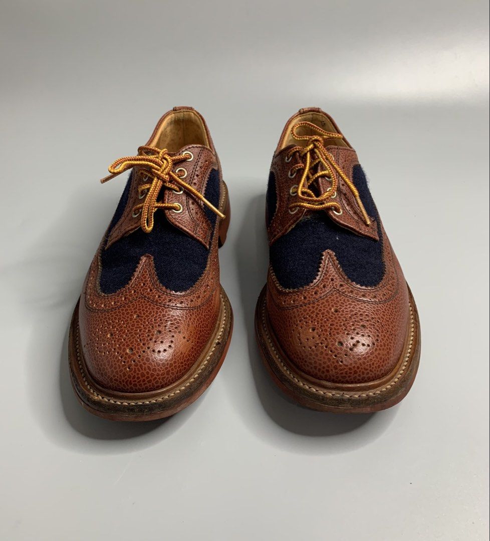Mark Mcrainy Brouges Wing Tip (Category: Dress Shoes) located in Binan City. Submitted by disqualified_but_undefeated (Listing ID 1466890643, Image 3). Description: Mark Mcrainy Brouges Mens Size- UK 6.5/ US 7.5 In Good Condition • No Inclusions • Pair Only Please Check Detailed Photos Posted For Your Reference Thankyou!!! •Mark McNairy Two-Tone Long Wing Brogues, highly distinct for their premium brown grain leather uppers coupled with textured 