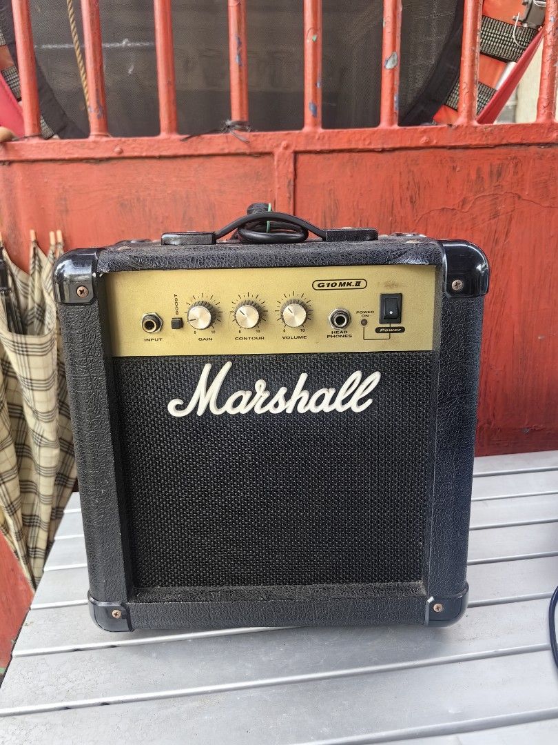 Marshall amplifier (Category: Soundbars, Speakers & Amplifiers) located in Calamba. Submitted by princesspauliney. (Listing ID 1466862947, Image 1). Description: Marshall Amplifier for sale Calamba laguna Jnt courier Drop and go Lalamove pick up First to pay basis Power tested ok (not yet tested wala kaming guitar dito better if pick up para matry niyo).
