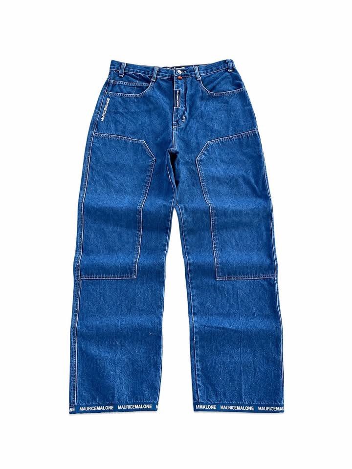 MAURICE MALONE (mojeans) (Category: Jeans) located in Manila. Submitted by mcyardie (Listing ID 1466796699, Image 1). Description: Mo Jeans (MAURICE MALONE) DIMES WAIST: 34 LENGTH: 44 THIGH: 14 LEG OPEN: 9.5 - EMBROIDERY DESIGN - SEMI BIG POCKET - EXCELLENT CONDITIONS PRICE: 1200.