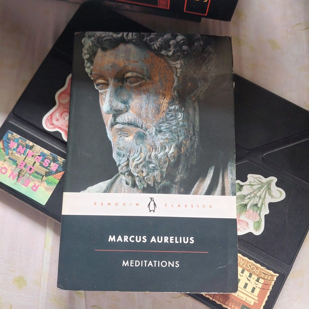 Meditations by Marcus Aurelius Penguin Classics (Category: Storybooks) located in Zamboanga. Submitted by salemsbooks (Listing ID 1466800185, Image 1). Description: - Title: Meditations by Marcus Aurelius - Edition: Penguin Classics - Translation & Intro: Translated by Martin Hammond, introduction by Diskin Clay - Format: Paperback - Content: Classic philosophy text with personal reflections and spiritual exercises - Details: Barcode ends in 4933