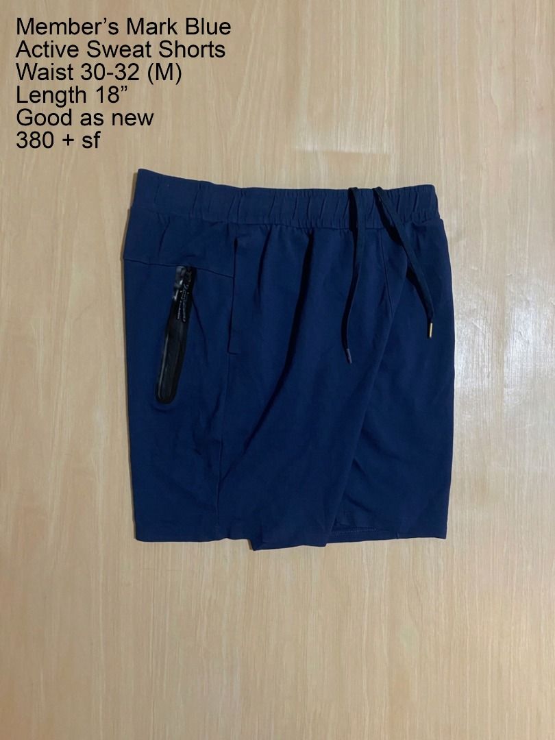 Member's Mark Tech Fleece Active Sweat Shorts (Category: Shorts) located in Cadiz. Submitted by thespotcdz (Listing ID 1466825363, Image 1). Description: Medium on tag Waist 30-32 Length 18" Good as new.