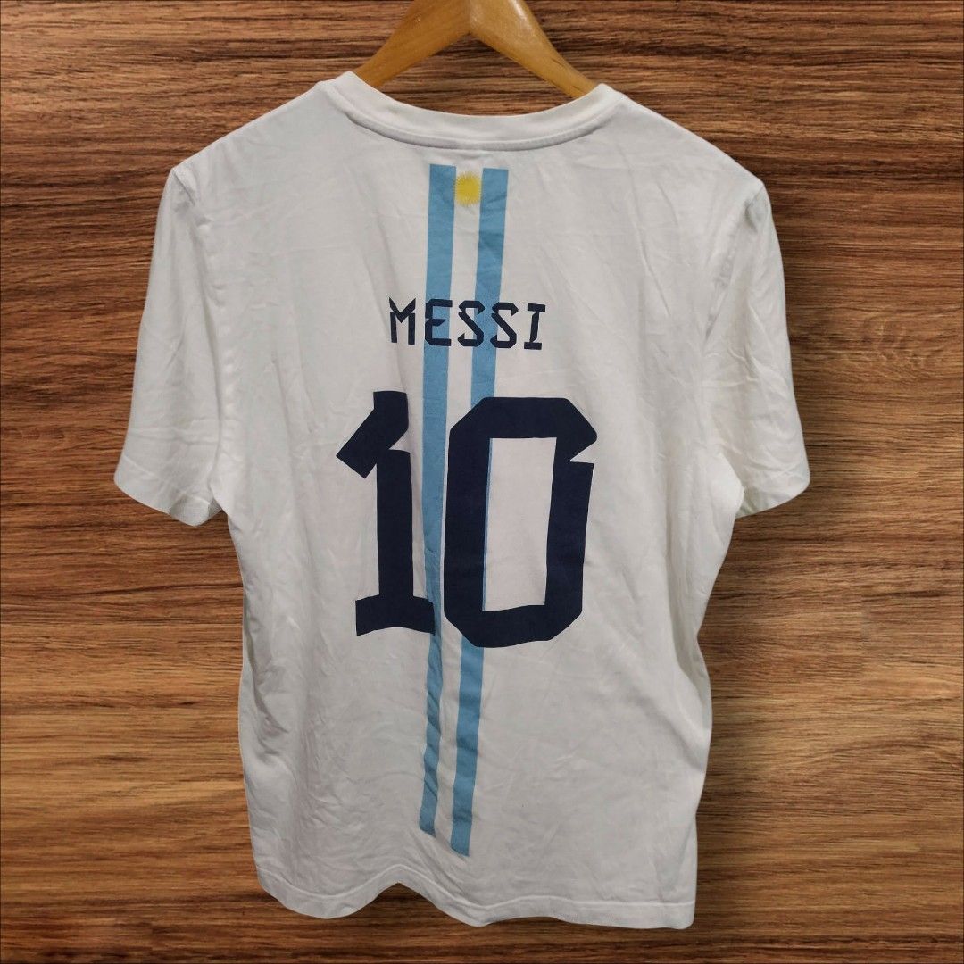 Messi AFA Jersey shirt (Category: Tshirts & Polo Shirts ) located in Manila. Submitted by the.good.thrift (Listing ID 1466917842, Image 1). Description: AUTHENTIC ADIDAS MESSI SIZE LARGE.