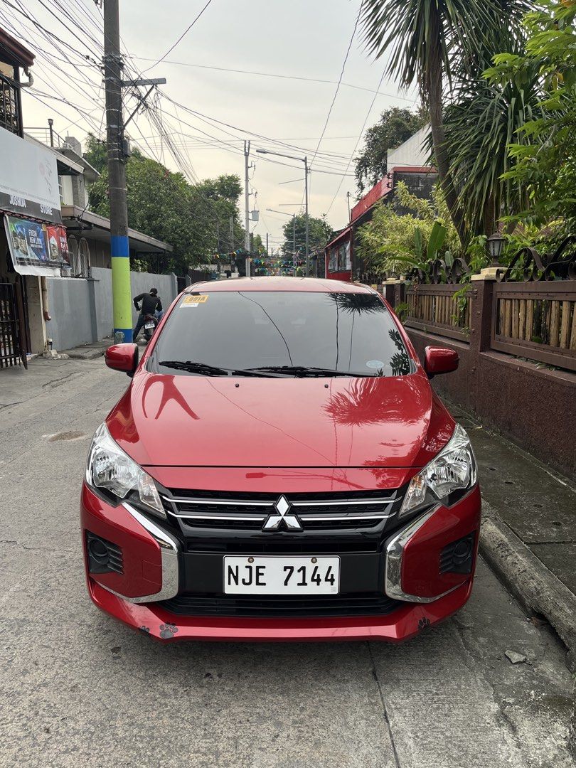 Mitsubishi Mirage GLX Auto (Category: Used Cars) located in Cavite. Submitted by juswaderick1127 (Listing ID 1466910597, Image 1). Description: 2025 MITSUBISHI MIRAGE GLX A/T Unit Details: * Automatic Transmission * 11,000 KM Original Mileage * Complete Tools with Unused Donut Spare Tire * Registered Until 2028 * Brand New Battery * Fresh Engine with Intact Casa Markings * Thick Tires Payment Options: * Cash * Financing Available * Low Down Payme