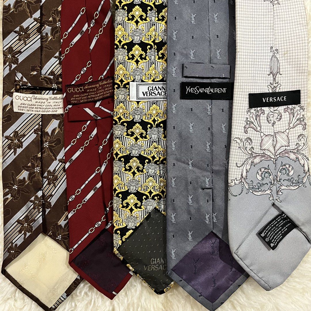 Mixed Luxury Necktie(Gucci/Versace/YSL) (Category: Ties) located in Samal. Submitted by thatsodd (Listing ID 1466952694, Image 2). Description: 500 each 2k take-all.