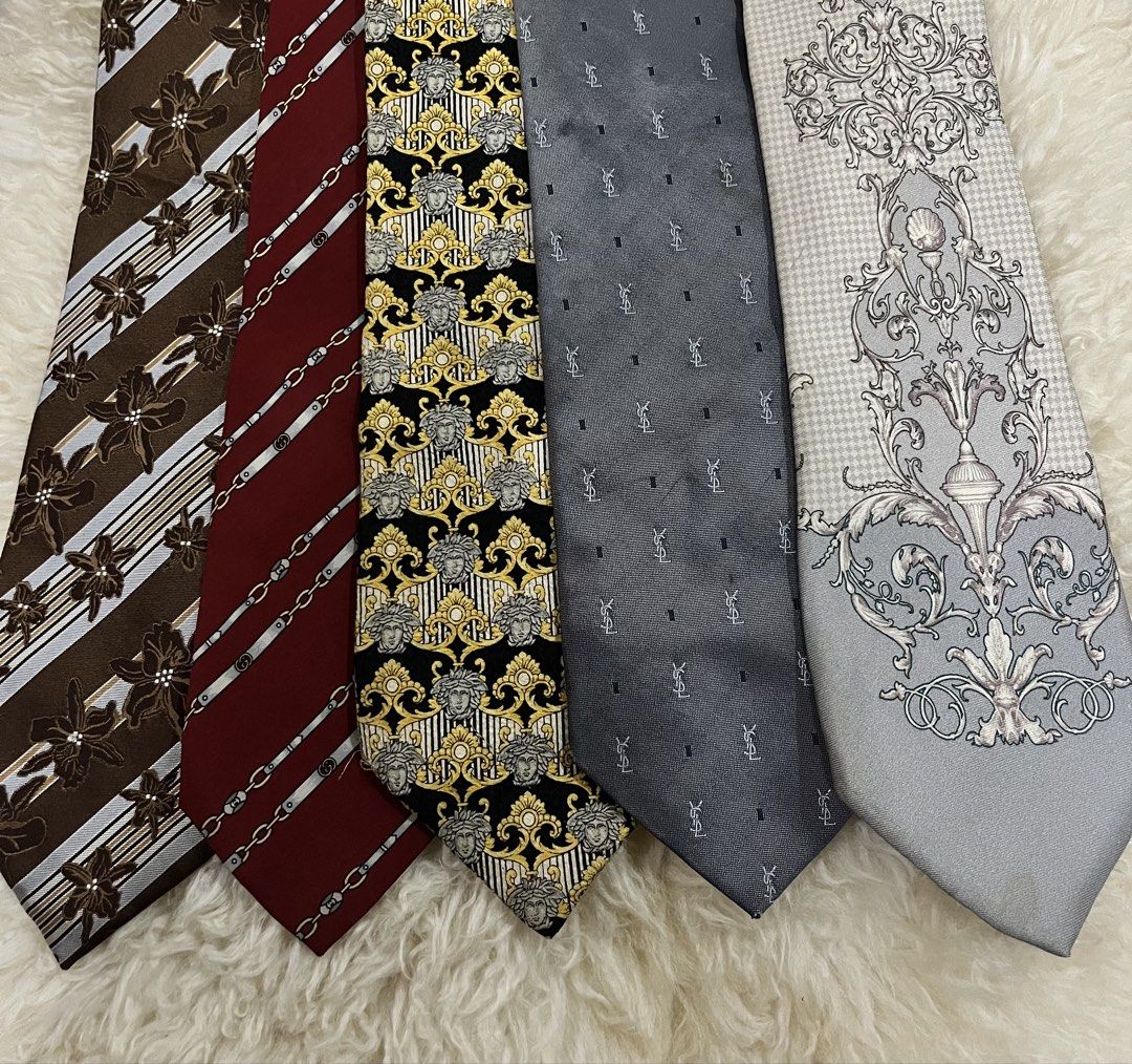 Mixed Luxury Necktie(Gucci/Versace/YSL) (Category: Ties) located in Samal. Submitted by thatsodd (Listing ID 1466952694, Image 1). Description: 500 each 2k take-all.