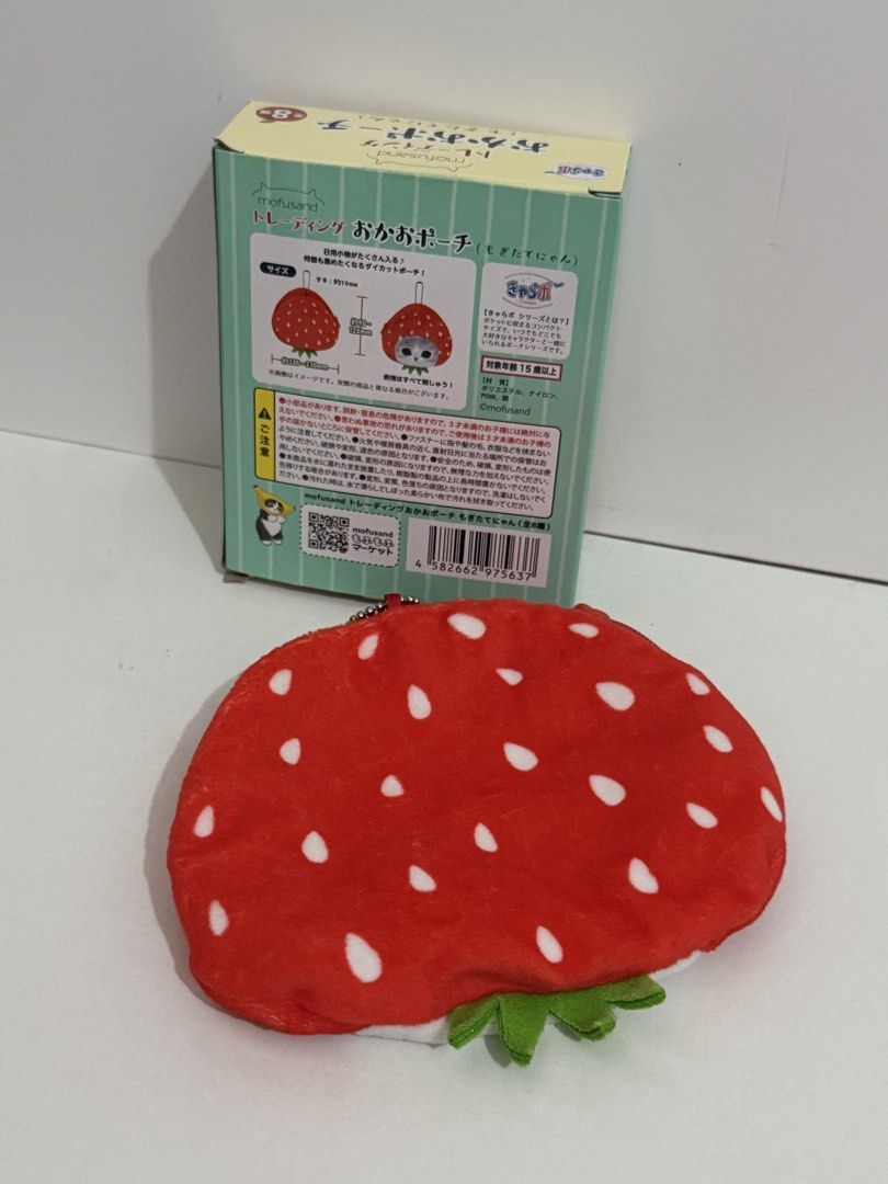 Mofusand Strawberry Pouch (Category: Purses & Pouches) located in Manila. Submitted by ideclutteranything (Listing ID 1466818172, Image 2). Description: Bnew Authentic! bought from mofusand store japan.