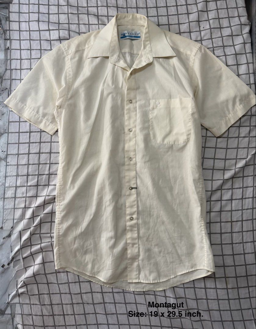 Montagut short-sleeve button-up shirt (Category: Tshirts & Polo Shirts ) located in Quezon City. Submitted by pinkystrends.co (Listing ID 1466850624, Image 1). Description: .