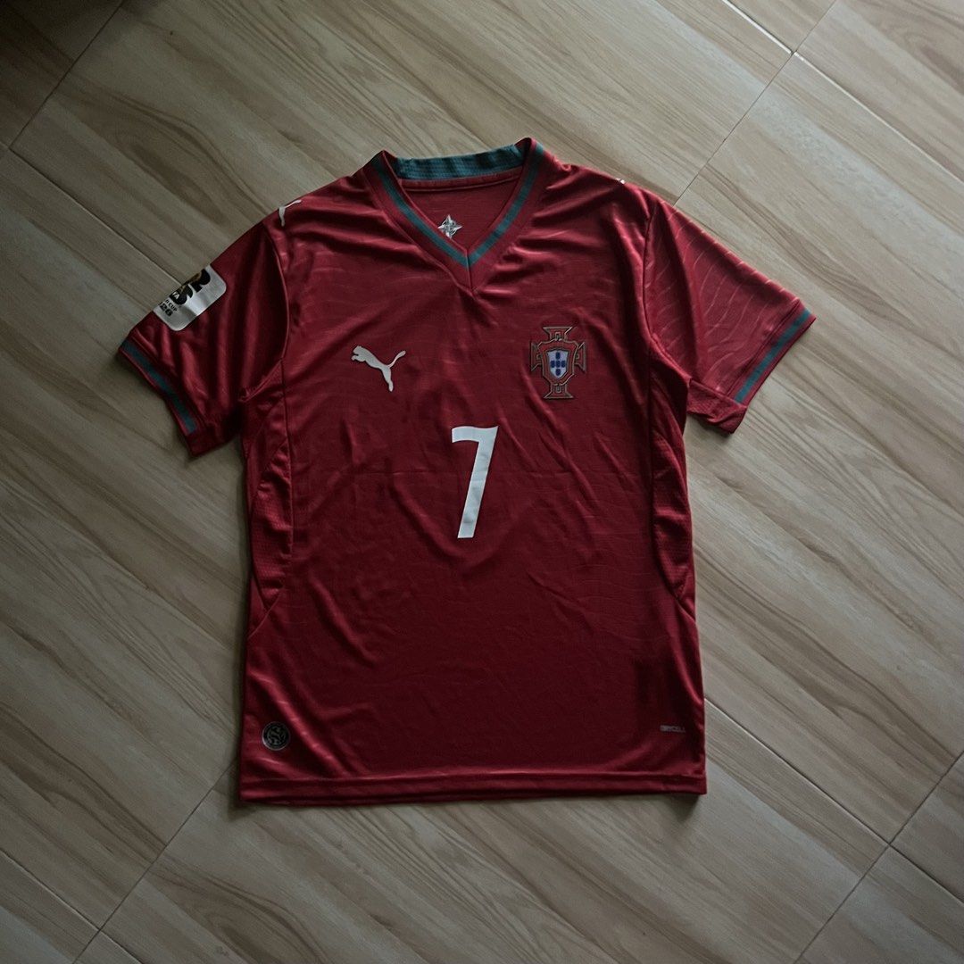 Morocco World Cup Jersey – Customized with RONALDO 7 (Category: Activewear) located in Kidapawan. Submitted by reborngarments_2k25 (Listing ID 1466877587, Image 1). Description: Condition: Excellent Color Rate: 9.8/10 Width x Length: 2/x27 No Issue .