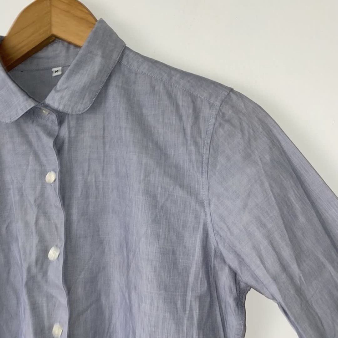 Muji 100% cotton long sleeves (Category: Longsleeves) located in Makati City. Submitted by declutterx (Listing ID 1466889849, Image 2). Description: Best fit S-M 💚 RFS: decluttering.