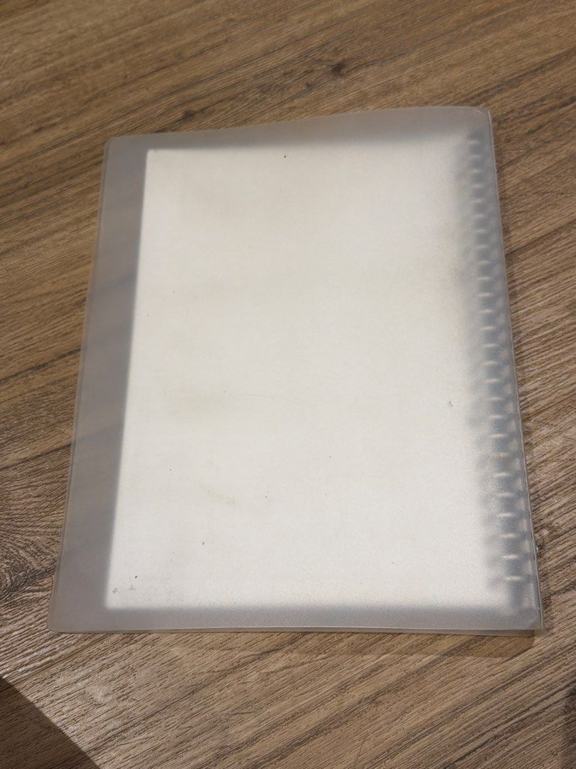 Muji Frosted B5 Ring Binder Notebook (Category: Stationery & School Supplies) located in Paranaque City. Submitted by nachoaveragegirl (Listing ID 1466914988, Image 3). Description: - Frosted translucent plastic cover with stylish metal rings - Pre-loaded with lined refill paper (ready to use) - Refillable design: easily add or swap out pages anytime - Minimalist aesthetic that fits any bag - Ideal for daily journaling, school notes, or work plan