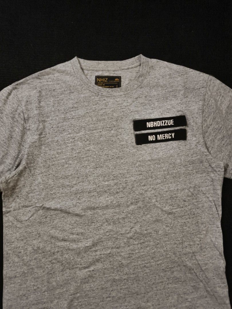 Nhiz izzue plus neighborhood (Category: Tshirts & Polo Shirts ) located in San Fernando. Submitted by retro_d (Listing ID 1466948378, Image 3). Description: - Nhiz izzue plus neighborhood - Size: Large on tag (W21.5/L27) - Condition: Excellent - Color Rate: 9.5/10 - No issue.