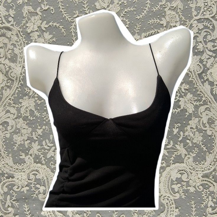 Slip Black Dress With Leg Slit (October Coded) (Category: Dresses) located in Cavite. Submitted by girlofwonders_222 (Listing ID 1466815553, Image 2). Description: tags: wine dress, date, girlfriend, instagram, esoteric, aesthetic, lana del rey coded, abercrombie, brandy melville, axes femme, charlotte russe, hollister.