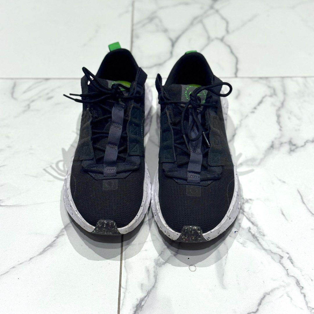 Nike Crater Impact (Category: Sneakers) located in Quezon City. Submitted by helloimcharles (Listing ID 1466966854, Image 2). Description: - Color: Black with vibrant green details - Sole: Thick, speckled white foam made with recycled materials - Upper: Durable mesh, perfect for everyday wear Check my profile for more size 8 pairs..
