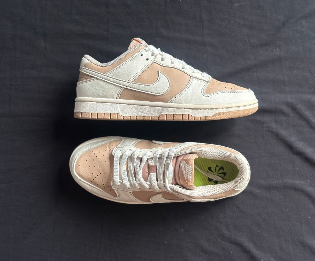Nike Dunk Low Sesame / Pale Ivory Sneakers (Category: Sneakers) located in Quezon City. Submitted by relipnibor (Listing ID 1466808342, Image 2). Description: Nike Dunk Low Next Nature Hemp/Sail Model: Nike Dunk Low Next Nature Style Code: DD1873-200 Size: Women's US 7.5 / EU 38.5 / 24.5cm Colorway: Hemp / Sail Condition: 8–8.5/10 Very clean overall and still looks great on feet. Neutral cream/beige + sail colorway that is easy to style. Conditio