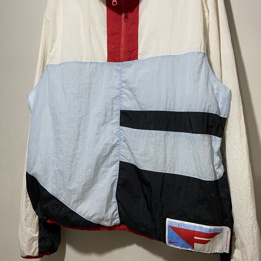 Nike Flight Windbreaker Jacket (Category: Activewear) located in Cebu City. Submitted by kibinilats (Listing ID 1466888620, Image 2). Description: Nike Flight Windbreaker Jacket Excellent condition Size Medium 23.5x27 Pm.