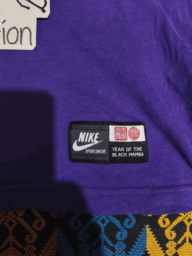 Nike Kobe Shirt Original/Authentic Small (Category: Tshirts & Polo Shirts ) located in Pasig City. Submitted by althentic.ph (Listing ID 1466788818, Image 3). Description: SUPER SALE!!! 120 + J&T Shipping Fee Original NIKE X KOBE Shirt for Men Purple Size SMALL Actual Measurements: Width - 18.5" Length - 26" Good Thrifted Condition 8.8/10 Normal Sign of Usage, Pinhole sa Patch Tab ✔Tags are available upon request, can be sent thru PM ✔fix price ✔