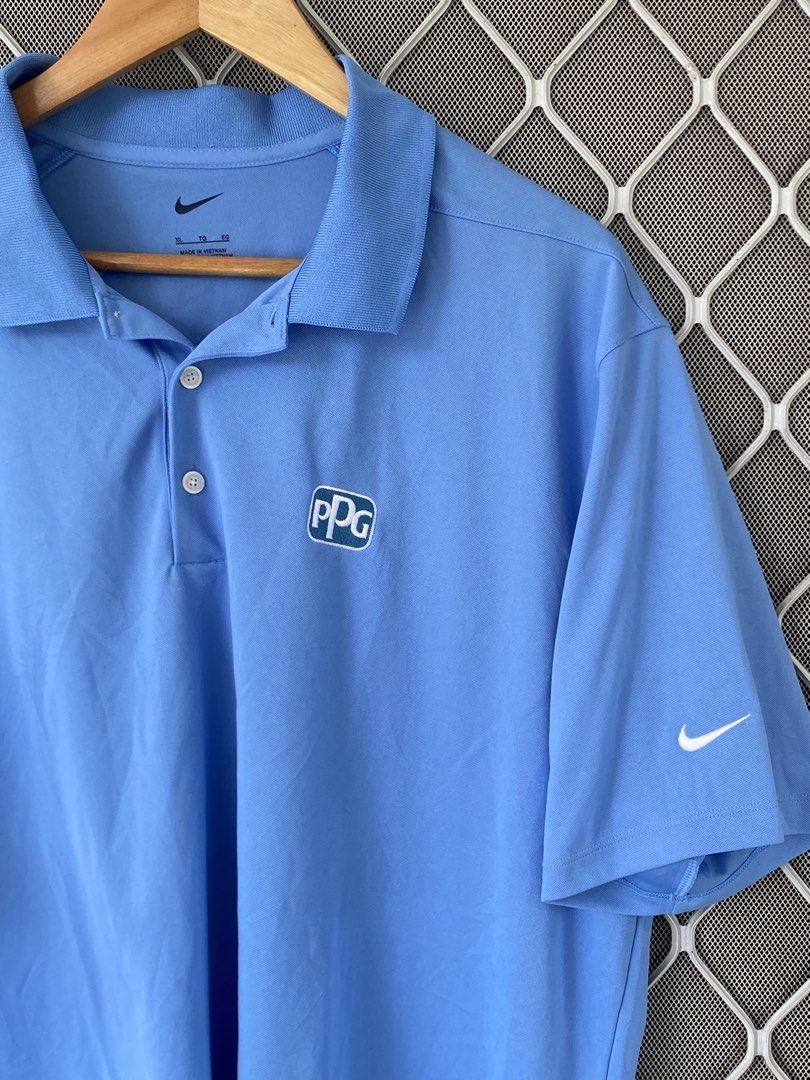 Nike PPG Drifit Polo Shirt (Category: Tshirts & Polo Shirts ) located in General Natividad. Submitted by lootsnijay (Listing ID 1466801751, Image 3). Description: fits XL Width: 24” Length: 30” Color rate: 9.5/10 Issue/s: Loose stitching & unnoticeable stain at the back (check the last 2 pictures) 📌washed 📌color may vary due to lighting 📌shipping via jnt/flash express.