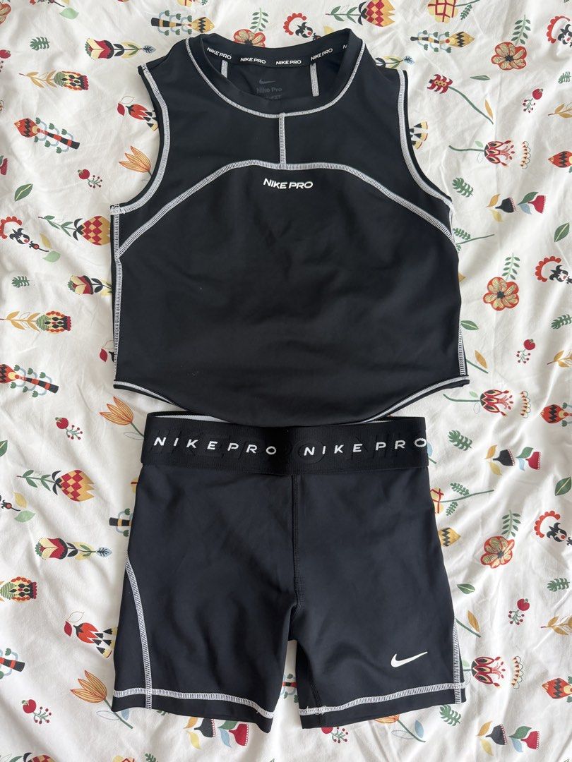 Nike Pro Kids (Category: Activewear) located in Taguig. Submitted by mcamille (Listing ID 1466819742, Image 1). Description: Nike pro kids large But can fit XS adult 1000 for the set.