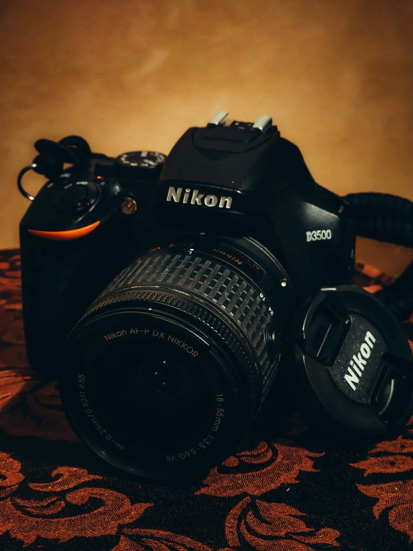 NIKKON D3500 (Category: Cameras) located in San Manuel. Submitted by a.frncxo13 (Listing ID 1466843317, Image 3). Description: Ready to use! Just turn it on and start shooting immediately NO scratches and NO dents. Inclusions : • NIKON D3500 camera body • AF-P DX NIKKOR 18-55mm f/3.5-5.6G VR Lens • Original Nikon Battery & Charger • 32GB SD Card • Nikon Camera Bag • Nikon Neck Strap • Original Box with manuals.