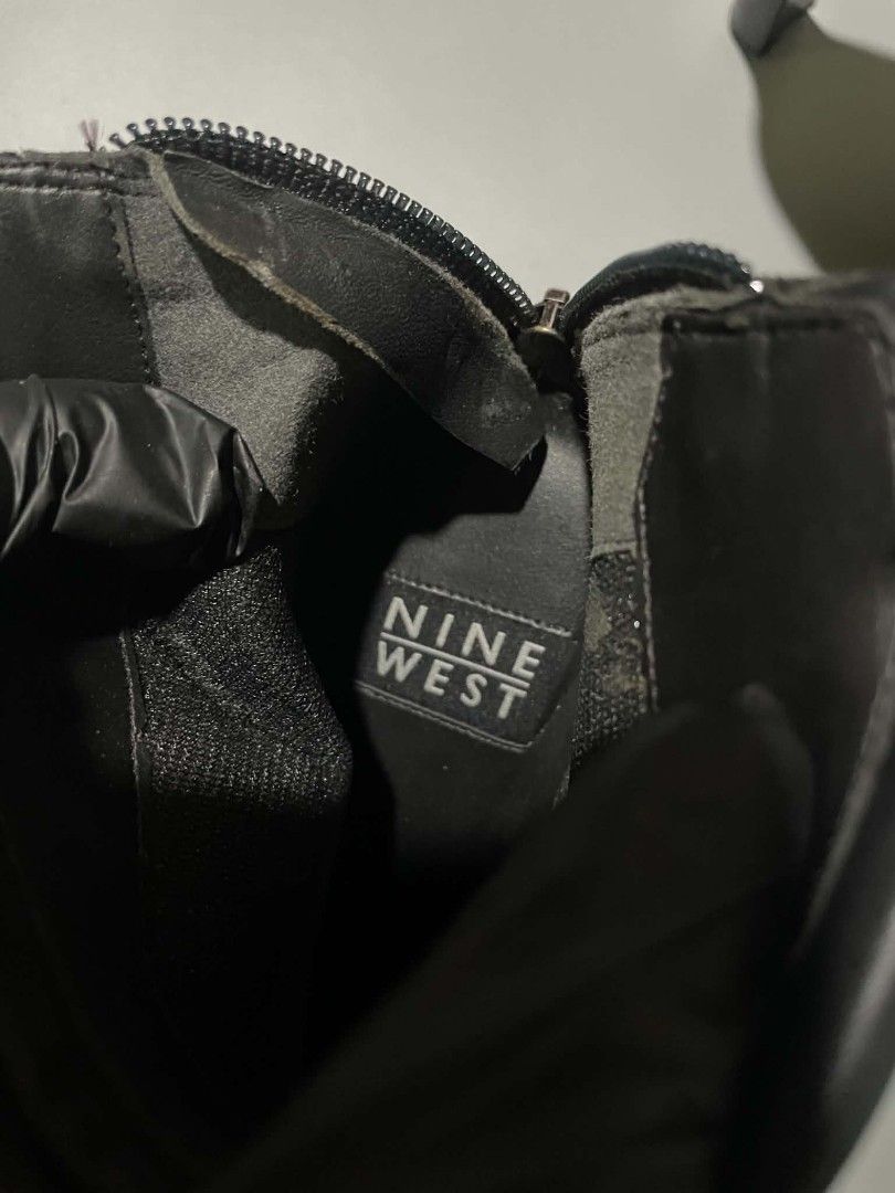Nine West Black Boots (Category: Boots) located in Cavite. Submitted by imgnr0 (Listing ID 1466845037, Image 3). Description: good condition check details pic size 38 message for more details .