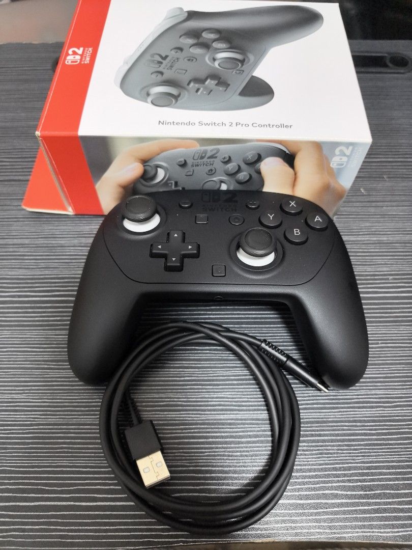 Nintendo Switch 2 Pro Controller (Category: Controllers) located in Navotas City. Submitted by animatorside (Listing ID 1466797497, Image 1). Description: (SELLING SLIGHTLY USED NINTENDO SWITCH 2 PRO CONTROLLER) Complete set with box and original cord with plastic pa din. 3K last price posted. Non negotiable. Mint condition no hidden issues. Meet up or pick up sa malalapit. (Navotas City location).