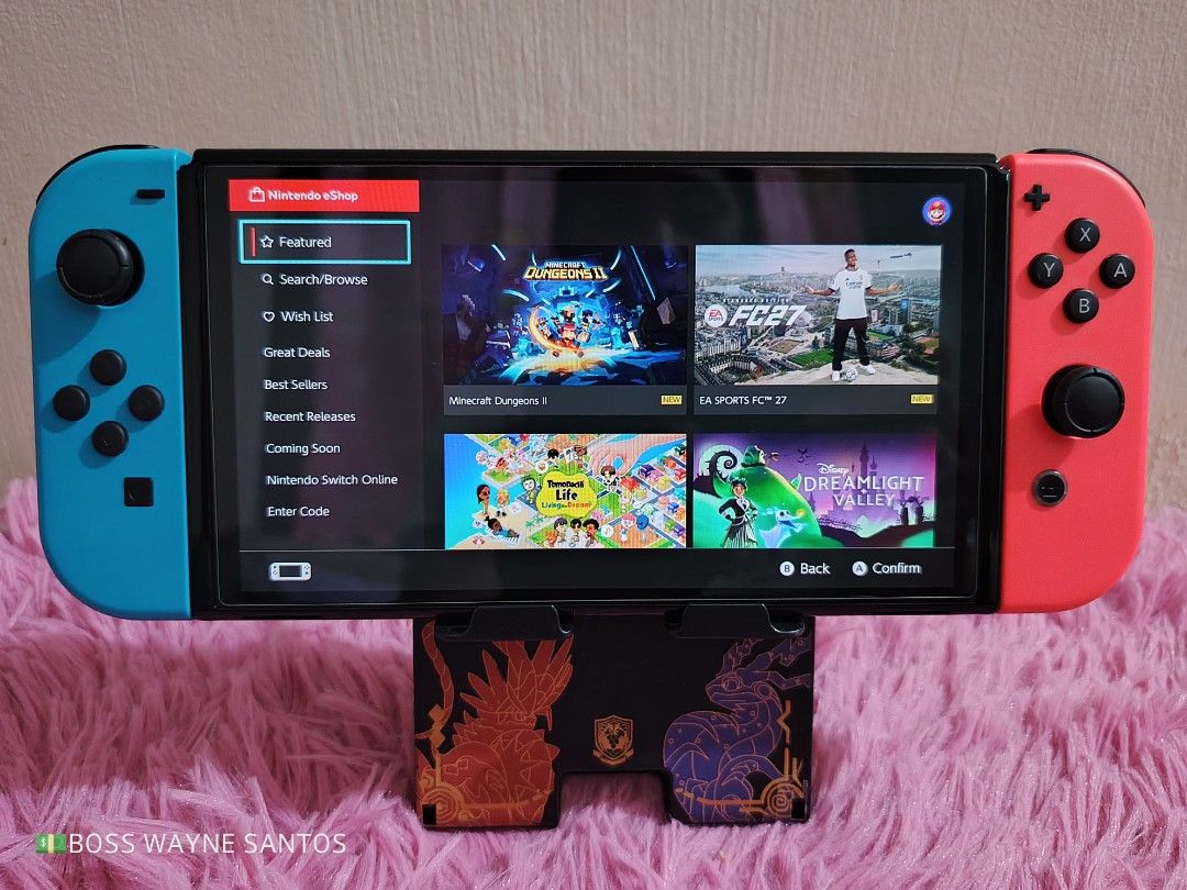 Nintendo Switch OLED Console Complete Original Accessories 9 digital Games Installed (Category: Nintendo) located in Marikina City. Submitted by waynewayne2 (Listing ID 1466776697, Image 3). Description: FOR SALE OR TRADE +cash Pampanga meetup Jnt, lbc or lalamove sa malayo 09760568942 NINTENDO SWITCH OLED -Good as new! Makinis -Complete original accesories -w/9 games installed for free Plants vs zombies Need for speed Dragonball fighter z Lego w